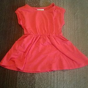 Red orange dress with pockets